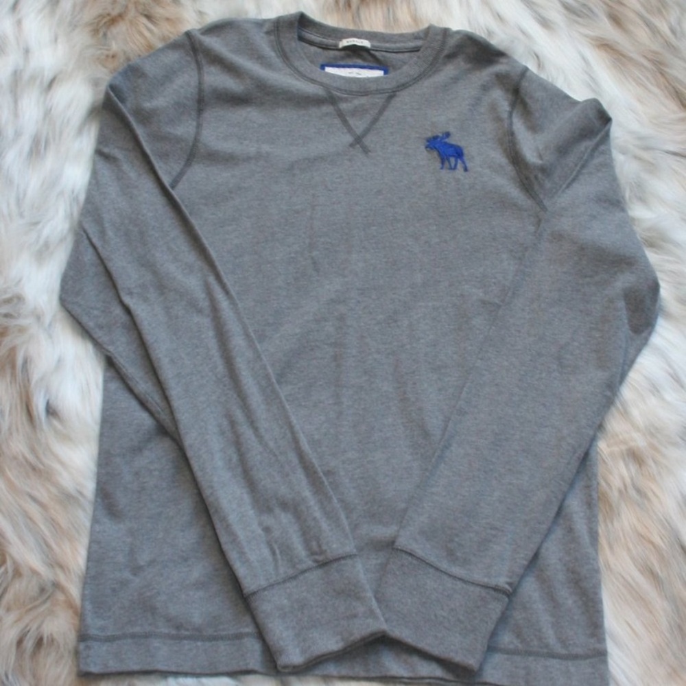 ABERCROMBIE & FITCH MEN'S XXL GREY  SHIRT NWT